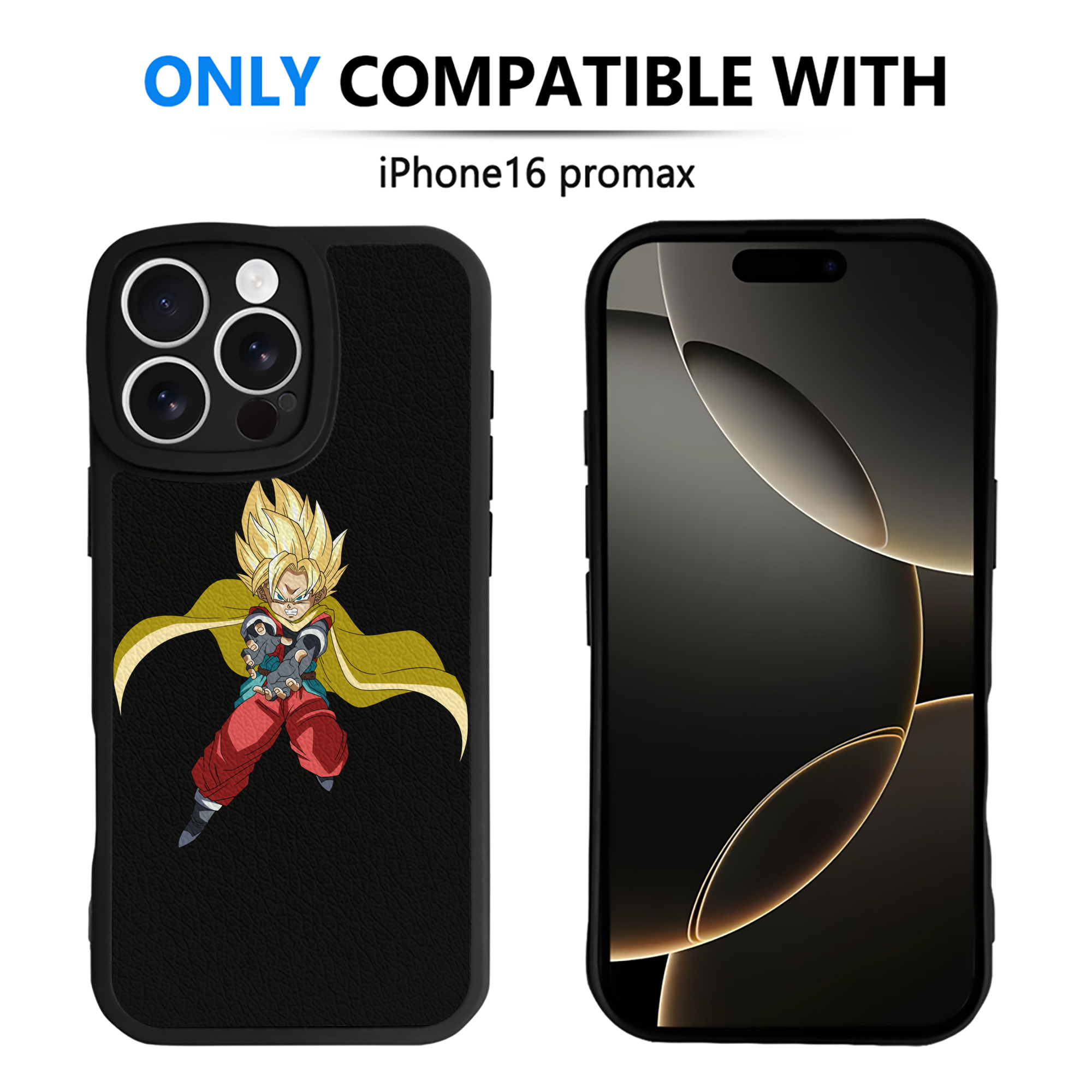 （画像用） ドラゴンボール DRAGON BALL 【iPhone 16シリーズ対応】シリコンスマホケース（レザー調） 材質：シリコン
